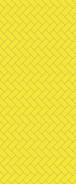 Yellow Diagonal Herringbone Tile Acrylic Shower Wall Panel 2440mm x 1220mm (3mm Thick) - CladdTech