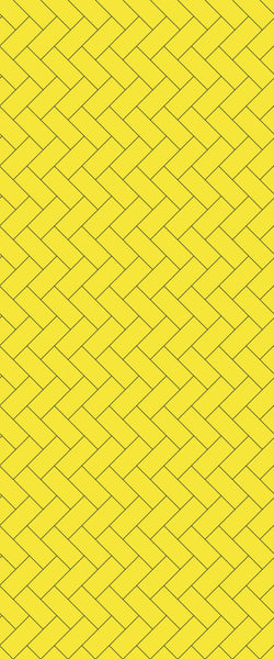 Yellow Diagonal Herringbone Tile Acrylic Shower Wall Panel 2440mm x 1220mm (3mm Thick) - CladdTech