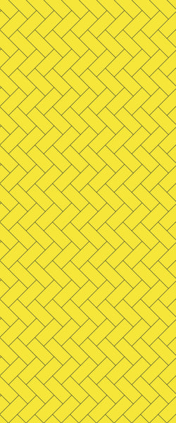 Yellow Diagonal Herringbone Tile Acrylic Shower Wall Panel 2440mm x 1220mm (3mm Thick) - CladdTech