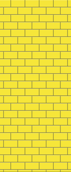 Yellow Subway Tile Acrylic Shower Wall Panel 2440mm x 1220mm ( 3mm Thick) - CladdTech