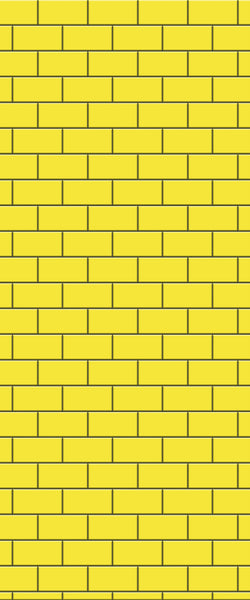 Yellow Subway Tile Acrylic Shower Wall Panel 2440mm x 1220mm ( 3mm Thick) - CladdTech