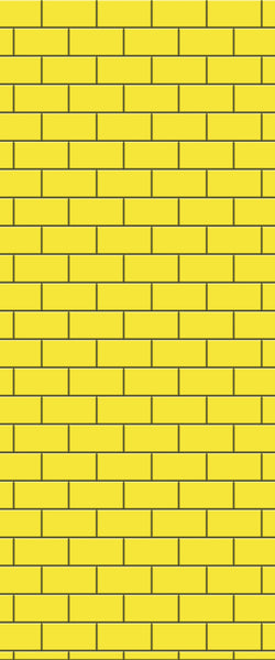 Yellow Subway Tile Acrylic Shower Wall Panel 2440mm x 1220mm ( 3mm Thick) - CladdTech