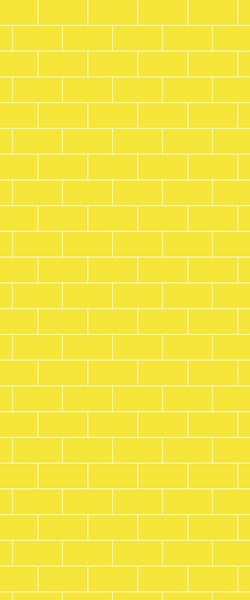 Yellow Subway Tile Acrylic Shower Wall Panel 2440mm x 1220mm ( 3mm Thick) - CladdTech