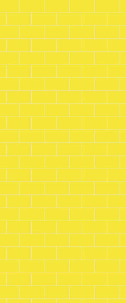 Yellow Subway Tile Acrylic Shower Wall Panel 2440mm x 1220mm ( 3mm Thick) - CladdTech