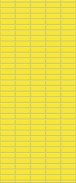 Yellow Horizontal Block Tile Acrylic Shower Panel 2440mm x 1220mm (3mm Thick) - CladdTech
