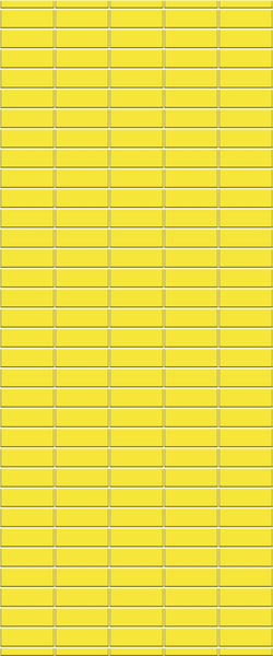 Yellow Horizontal Block Tile Acrylic Shower Panel 2440mm x 1220mm (3mm Thick) - CladdTech