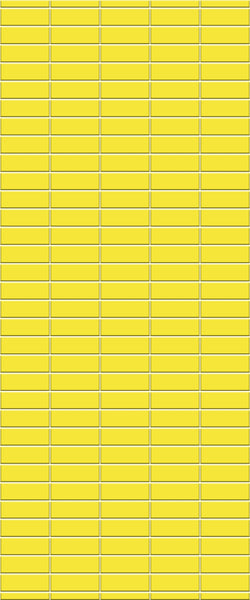 Yellow Horizontal Block Tile Acrylic Shower Panel 2440mm x 1220mm (3mm Thick) - CladdTech