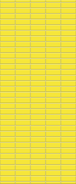 Yellow Horizontal Block Tile Acrylic Shower Panel 2440mm x 1220mm (3mm Thick) - CladdTech