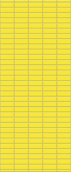 Yellow Horizontal Block Tile Acrylic Shower Panel 2440mm x 1220mm (3mm Thick) - CladdTech