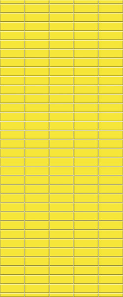 Yellow Horizontal Block Tile Acrylic Shower Panel 2440mm x 1220mm (3mm Thick) - CladdTech