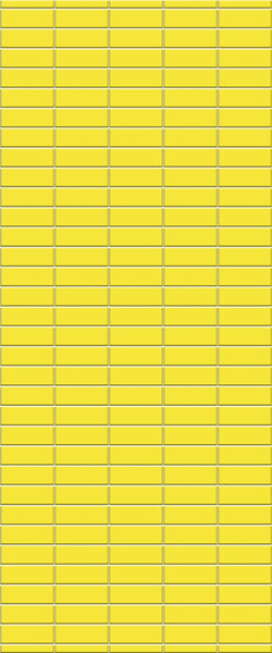 Yellow Horizontal Block Tile Acrylic Shower Panel 2440mm x 1220mm (3mm Thick) - CladdTech