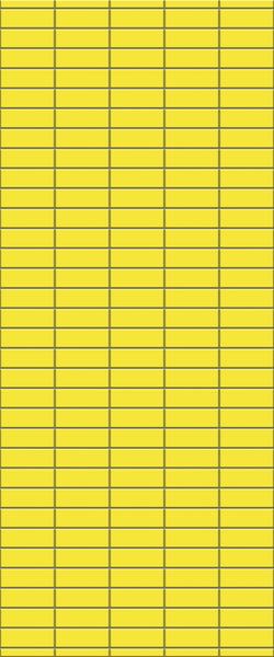 Yellow Horizontal Block Tile Acrylic Shower Panel 2440mm x 1220mm (3mm Thick) - CladdTech