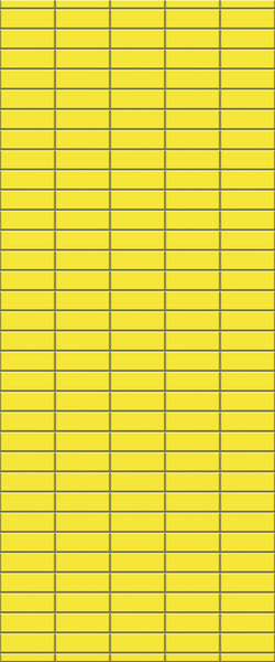 Yellow Horizontal Block Tile Acrylic Shower Panel 2440mm x 1220mm (3mm Thick) - CladdTech