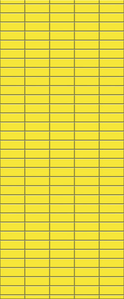 Yellow Horizontal Block Tile Acrylic Shower Panel 2440mm x 1220mm (3mm Thick) - CladdTech