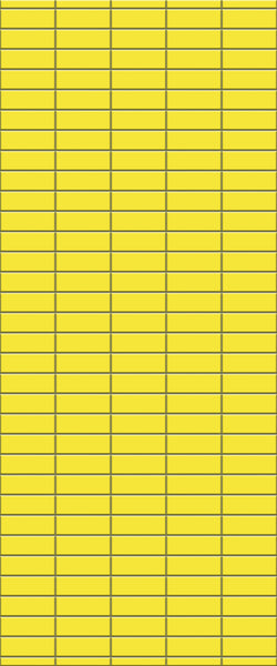 Yellow Horizontal Block Tile Acrylic Shower Panel 2440mm x 1220mm (3mm Thick) - CladdTech