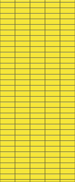Yellow Horizontal Block Tile Acrylic Shower Panel 2440mm x 1220mm (3mm Thick) - CladdTech