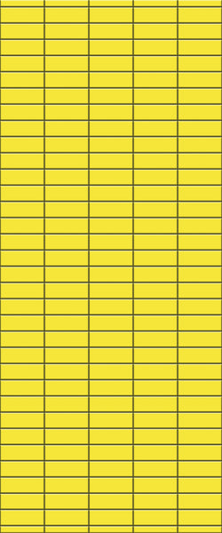 Yellow Horizontal Block Tile Acrylic Shower Panel 2440mm x 1220mm (3mm Thick) - CladdTech