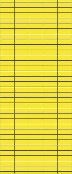 Yellow Horizontal Block Tile Acrylic Shower Panel 2440mm x 1220mm (3mm Thick) - CladdTech