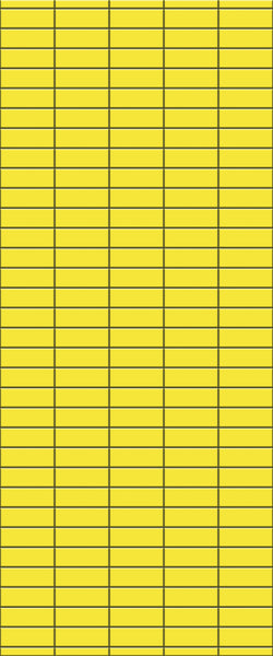 Yellow Horizontal Block Tile Acrylic Shower Panel 2440mm x 1220mm (3mm Thick) - CladdTech