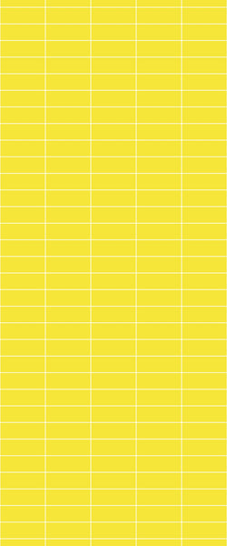 Yellow Horizontal Block Tile Acrylic Shower Panel 2440mm x 1220mm (3mm Thick) - CladdTech