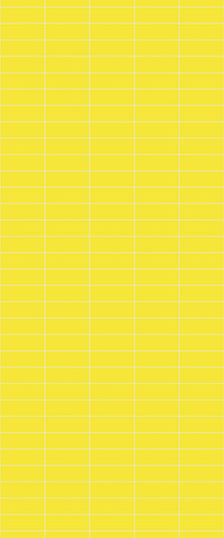 Yellow Horizontal Block Tile Acrylic Shower Panel 2440mm x 1220mm (3mm Thick) - CladdTech