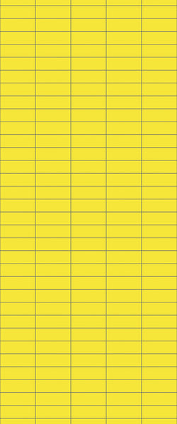 Yellow Horizontal Block Tile Acrylic Shower Panel 2440mm x 1220mm (3mm Thick) - CladdTech