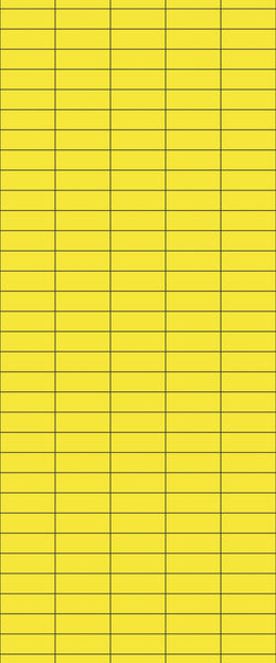 Yellow Horizontal Block Tile Acrylic Shower Panel 2440mm x 1220mm (3mm Thick) - CladdTech