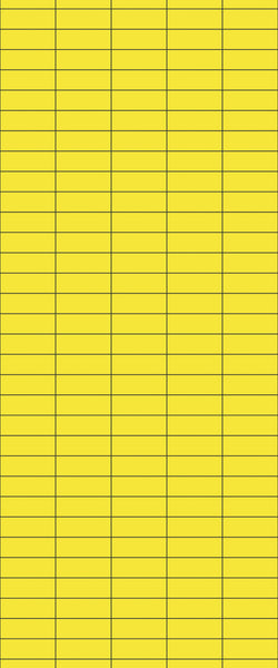 Yellow Horizontal Block Tile Acrylic Shower Panel 2440mm x 1220mm (3mm Thick) - CladdTech