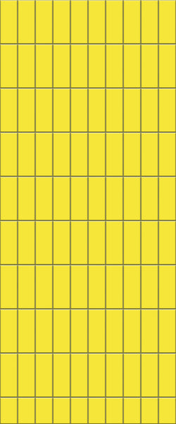 Yellow Vertical Block Tile Acrylic Shower Panel 2440mm x 1220mm ( 3mm Thick) - CladdTech