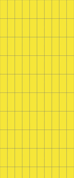 Yellow Vertical Block Tile Acrylic Shower Panel 2440mm x 1220mm ( 3mm Thick) - CladdTech