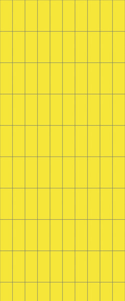 Yellow Vertical Block Tile Acrylic Shower Panel 2440mm x 1220mm ( 3mm Thick) - CladdTech