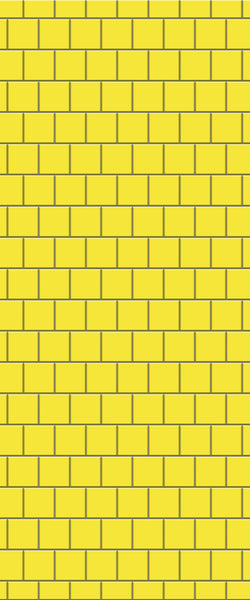 Yellow Large Square's Tile Acrylic Shower Wall Panel 2440mm x 1220mm ( 3mm Thick) - CladdTech