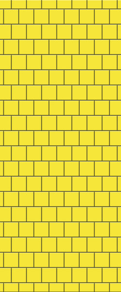 Yellow Large Square's Tile Acrylic Shower Wall Panel 2440mm x 1220mm ( 3mm Thick) - CladdTech