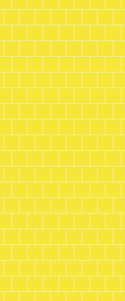 Yellow Large Square's Tile Acrylic Shower Wall Panel 2440mm x 1220mm ( 3mm Thick) - CladdTech