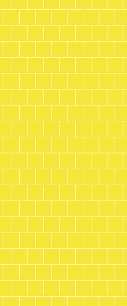 Yellow Large Square's Tile Acrylic Shower Wall Panel 2440mm x 1220mm ( 3mm Thick) - CladdTech