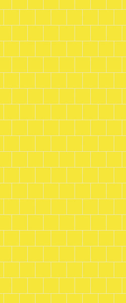 Yellow Large Square's Tile Acrylic Shower Wall Panel 2440mm x 1220mm ( 3mm Thick) - CladdTech