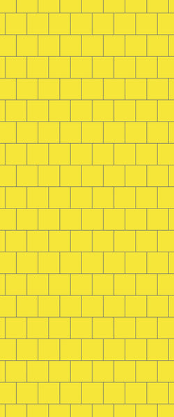 Yellow Large Square's Tile Acrylic Shower Wall Panel 2440mm x 1220mm ( 3mm Thick) - CladdTech