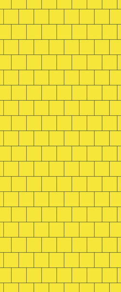 Yellow Large Square's Tile Acrylic Shower Wall Panel 2440mm x 1220mm ( 3mm Thick) - CladdTech