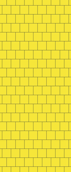 Yellow Large Square's Tile Acrylic Shower Wall Panel 2440mm x 1220mm ( 3mm Thick) - CladdTech