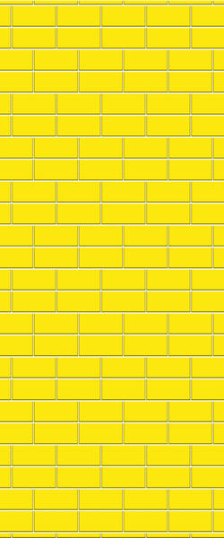 Yellow Brickbond Tile Acrylic Shower Wall Panel 2440mm x 1220mm ( 3mm Thick) - CladdTech