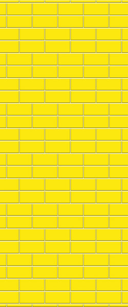 Yellow Brickbond Tile Acrylic Shower Wall Panel 2440mm x 1220mm ( 3mm Thick) - CladdTech