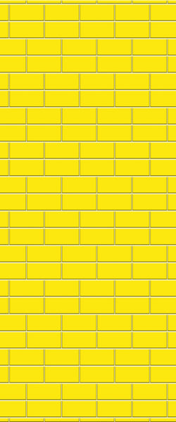 Yellow Brickbond Tile Acrylic Shower Wall Panel 2440mm x 1220mm ( 3mm Thick) - CladdTech
