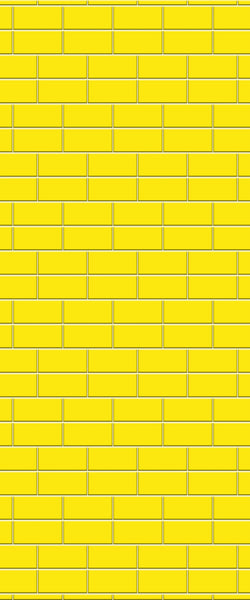 Yellow Brickbond Tile Acrylic Shower Wall Panel 2440mm x 1220mm ( 3mm Thick) - CladdTech