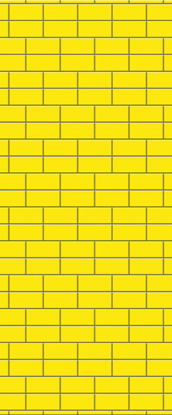 Yellow Brickbond Tile Acrylic Shower Wall Panel 2440mm x 1220mm ( 3mm Thick) - CladdTech