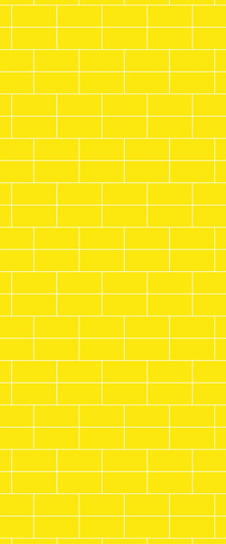 Yellow Brickbond Tile Acrylic Shower Wall Panel 2440mm x 1220mm ( 3mm Thick) - CladdTech