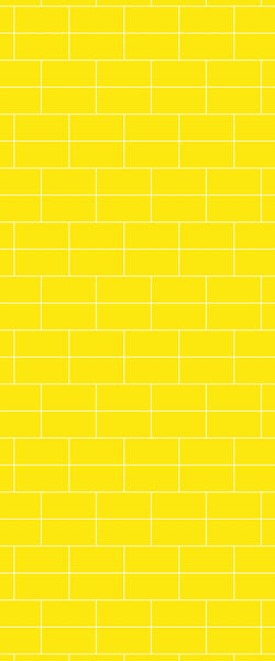 Yellow Brickbond Tile Acrylic Shower Wall Panel 2440mm x 1220mm ( 3mm Thick) - CladdTech