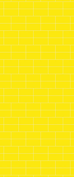 Yellow Brickbond Tile Acrylic Shower Wall Panel 2440mm x 1220mm ( 3mm Thick) - CladdTech