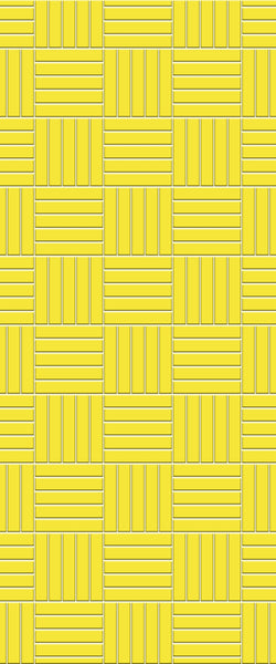 Yellow Mosaic Tile Acrylic Shower Panel 2440mm x 1220mm ( 3mm Thick) - CladdTech