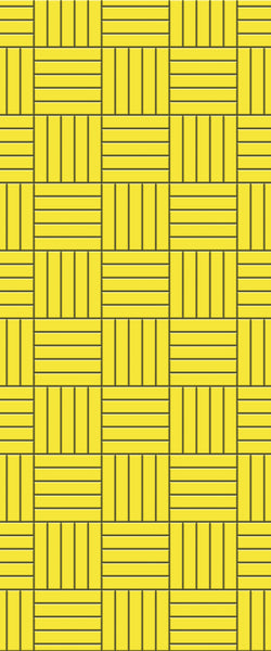 Yellow Mosaic Tile Acrylic Shower Panel 2440mm x 1220mm ( 3mm Thick) - CladdTech