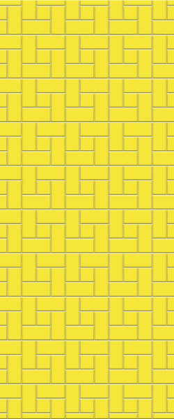 Yellow Windmill Tile Acrylic Shower Panel 2440mm x 1220mm ( 3mm Thick) - CladdTech